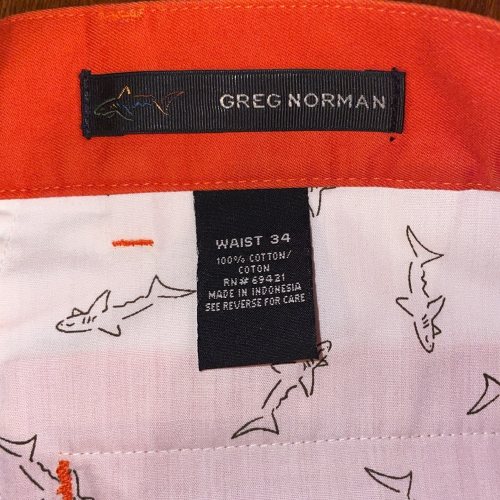 NWT Greg Norman Orange Shorts - Picture 2 of 8